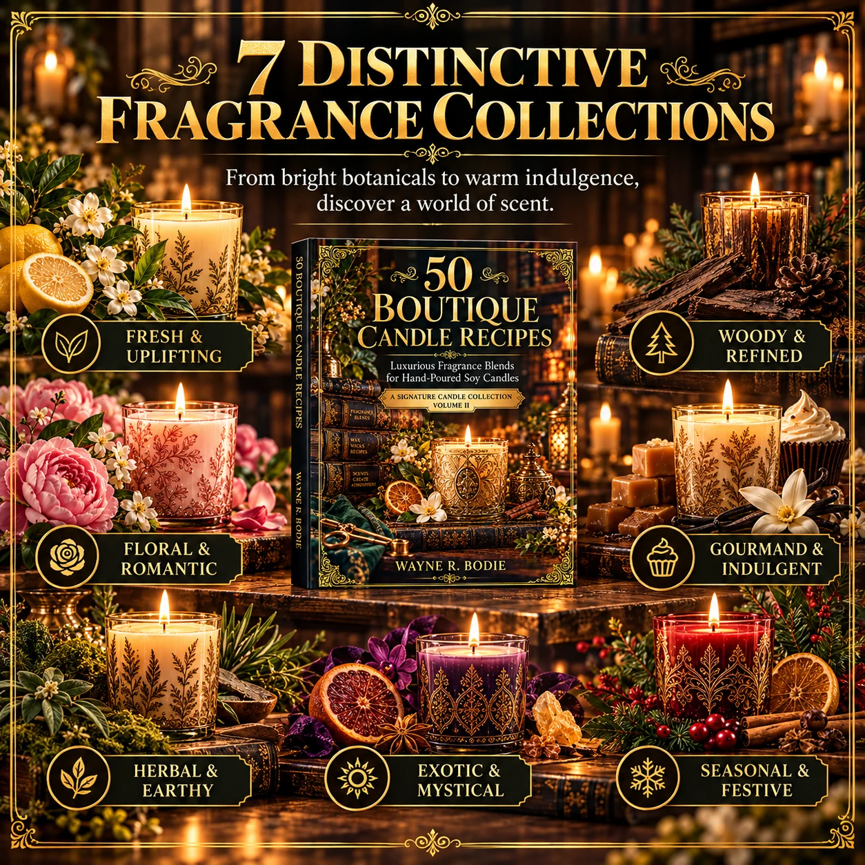 50 Boutique Candle Recipes by Wayne R. Bodie — new book launch