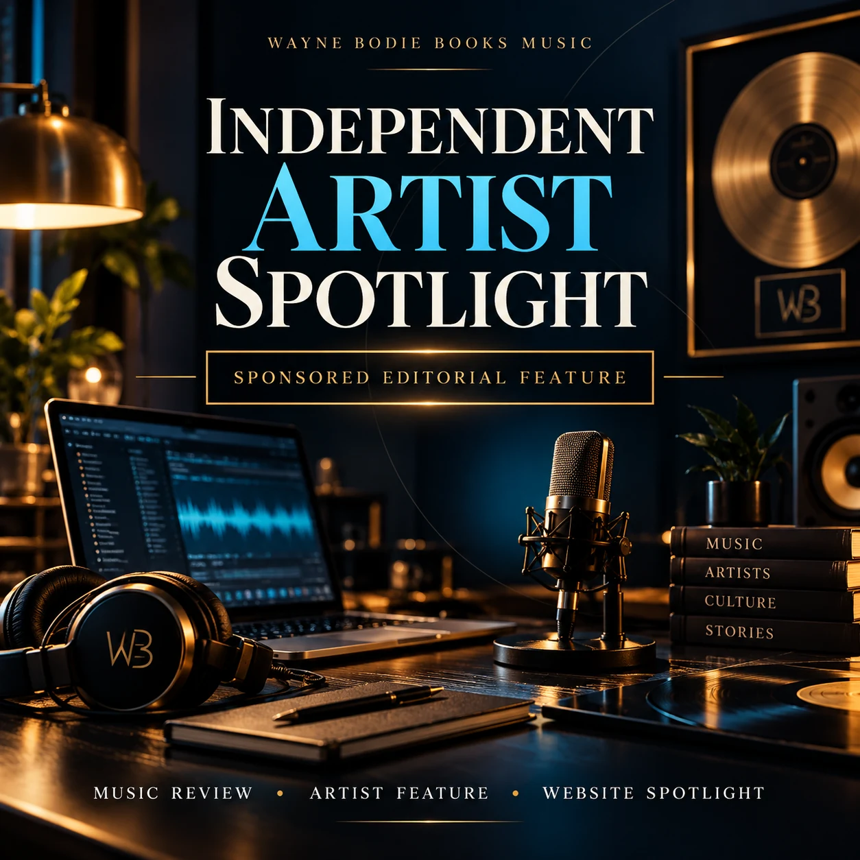 Independent Artist Spotlight sponsored editorial feature from Wayne Bodie Books Music