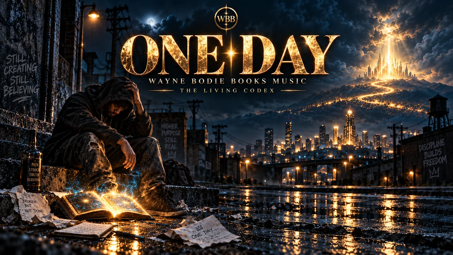 One Day by Wayne Bodie Books Music promotional artwork