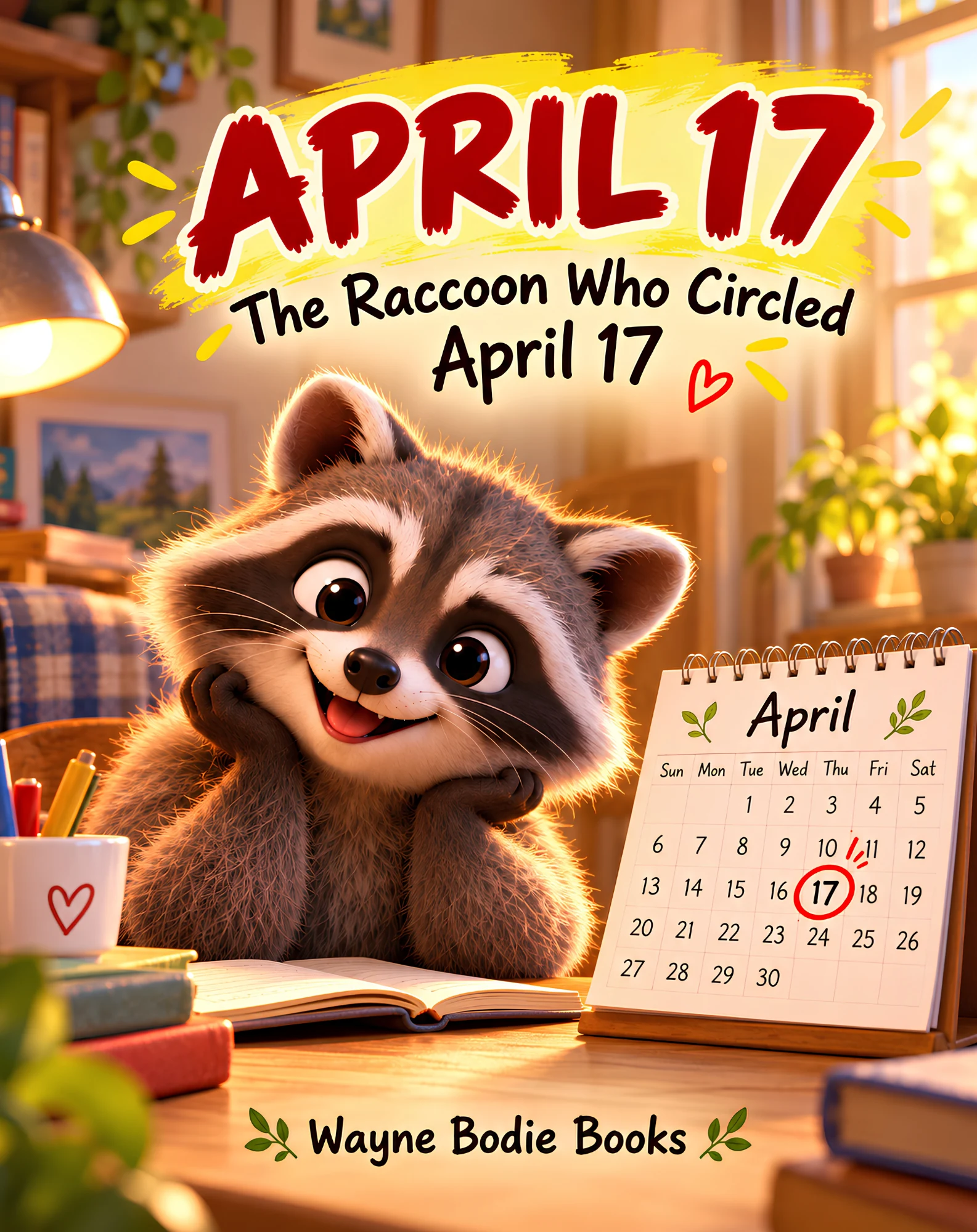 The Raccoon Who Circled April 17 children’s picture book cover